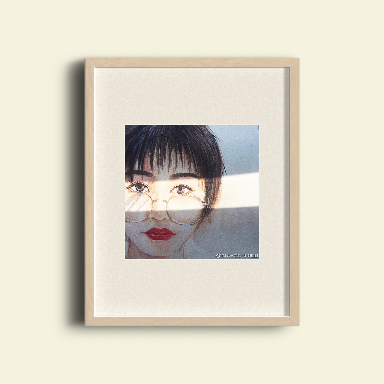 可爱卡通水彩人物头像订制