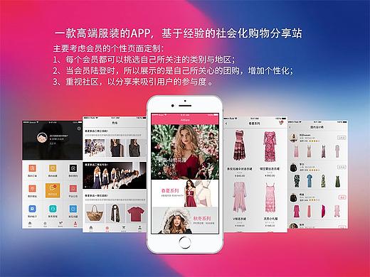 一款基于购物分享的高端服饰电商APP（个人主页-ZMjgyNTgzMDQ=） - APP界面 - 站酷设计师春晓07原创素材 - 站酷ZCOOL