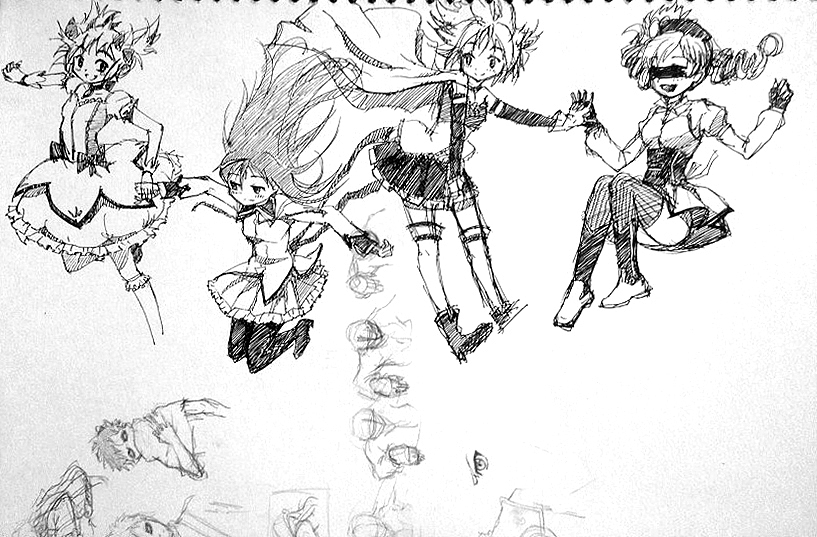 杂乱的手稿练习集合