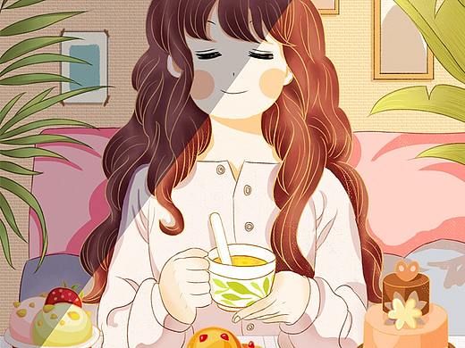 插画 | 一个人的下午茶