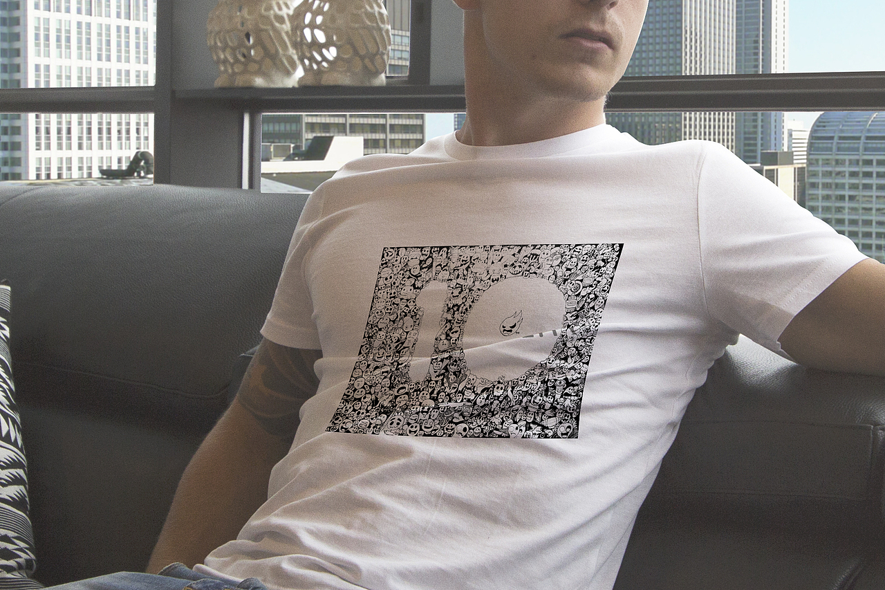 站酷十周年插画-黑白钢笔画