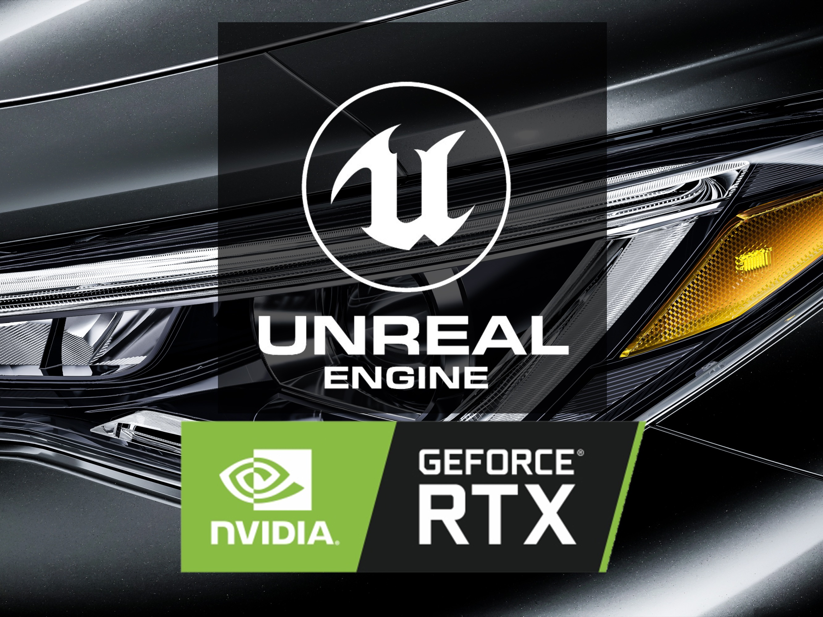 Unreal Engine 4  车灯细节渲染测试