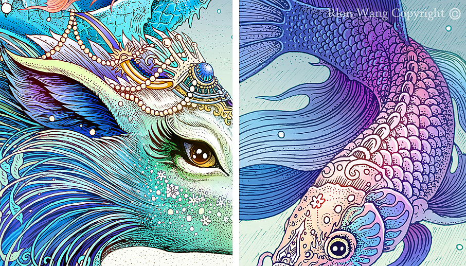 2015.成都麓湖年度插画之《冬鹿篇》（图ZMzkzMzAyMjg=） - 商业插画 - 站酷设计师Rlon原创素材 - 站酷ZCOOL