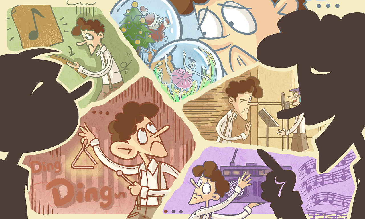 《声之伴》绘本插画 毕设作品