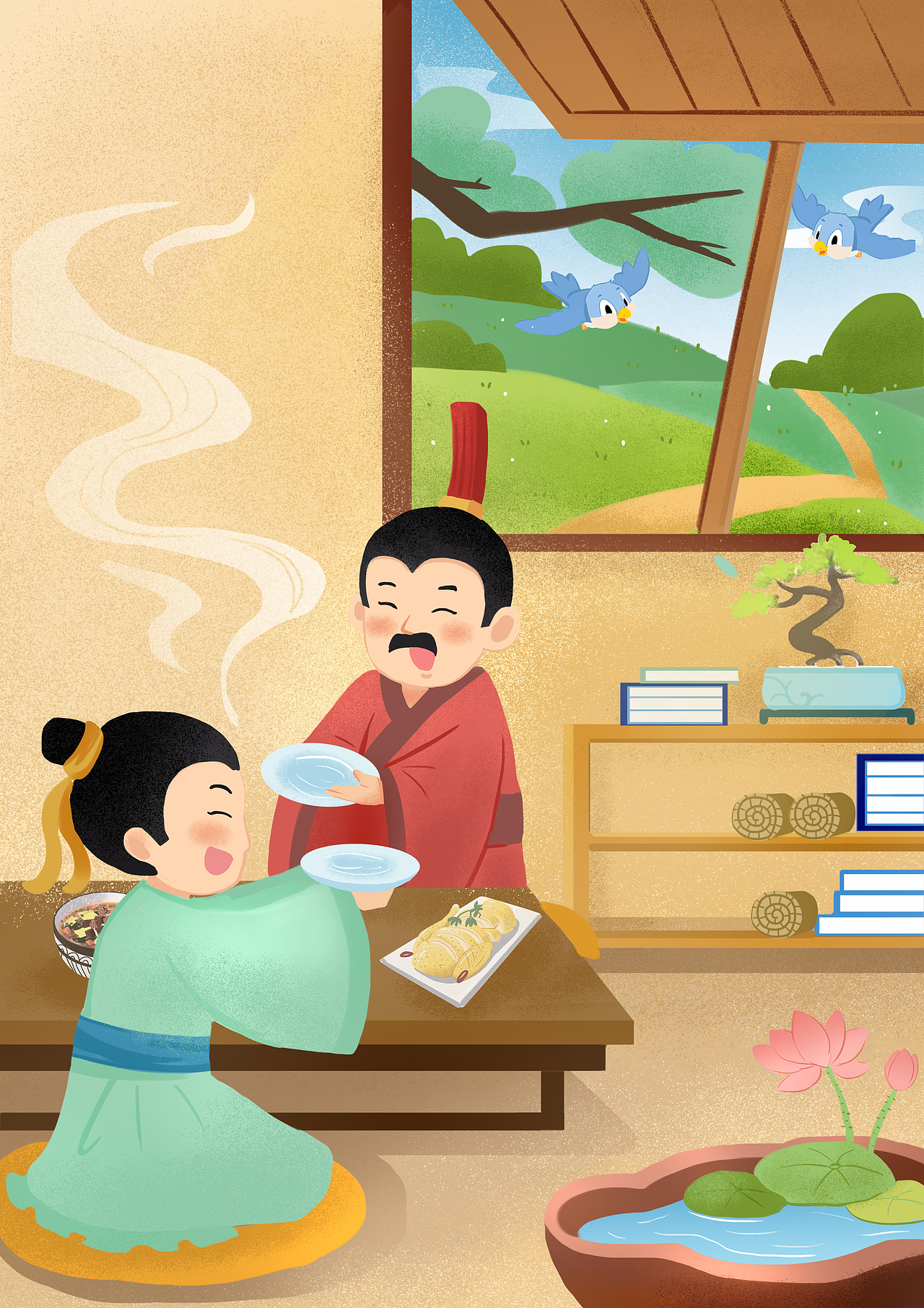 诗词插画·其一（图ZMjQwNTA3NjIw） - 创作习作 - 站酷设计师unknowlod原创素材 - 站酷ZCOOL