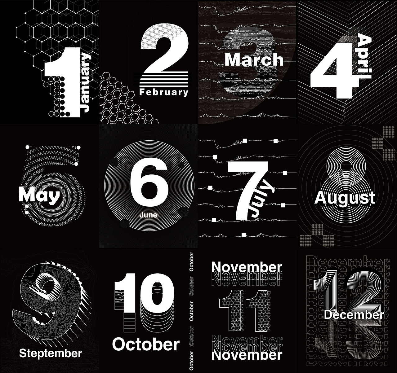 故障化学风-MY IGM 2019年历设计