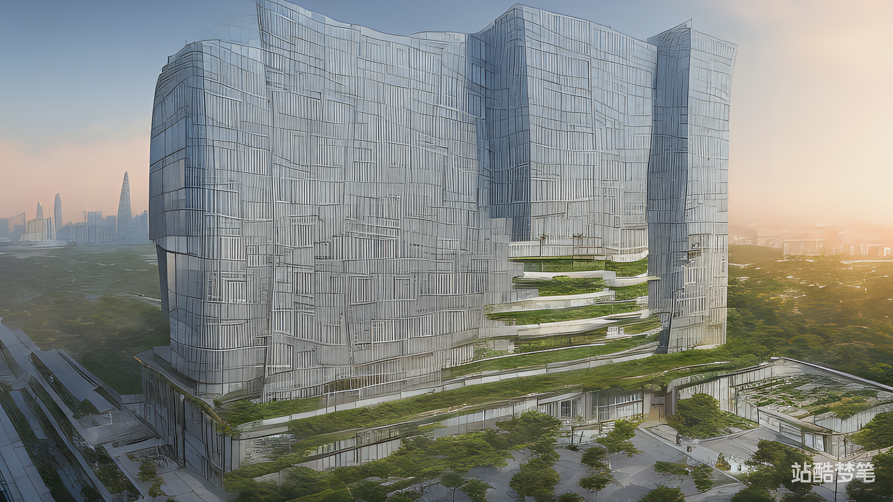 #站酷梦笔#中国风的电商学院建筑