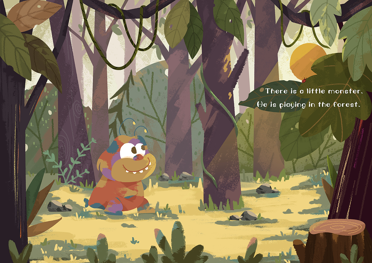 A little monster（图ZMjIzNTkxMDA0） - 绘本 - 站酷设计师呃小的原创素材 - 站酷ZCOOL