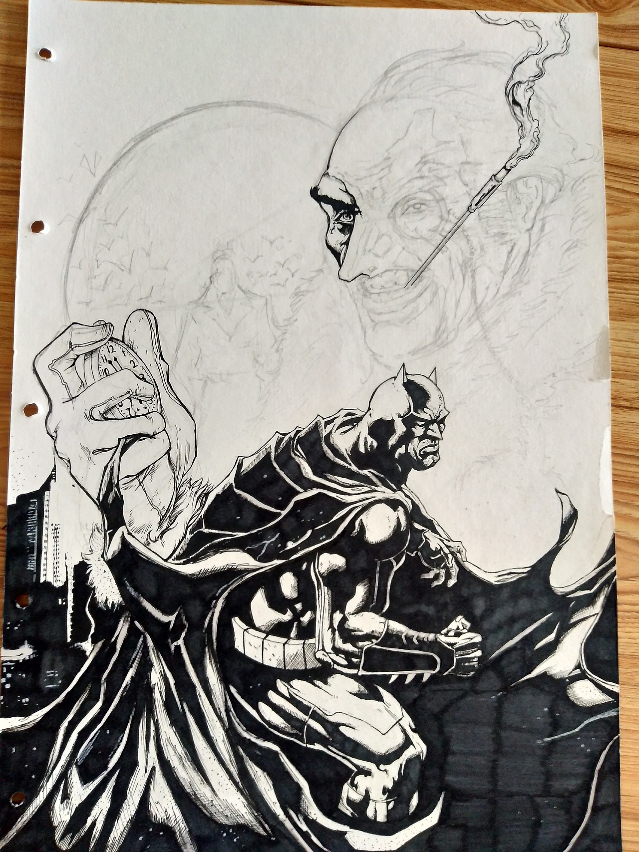 蝙蝠侠封面绘制