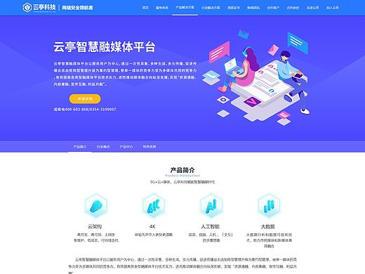 公司官网详情页（安全、政务、科研、大数据、融媒体）