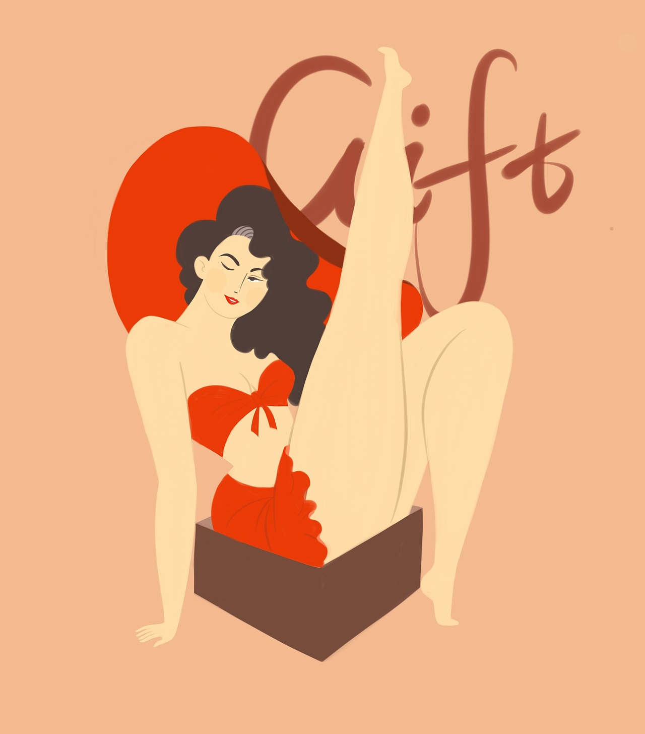 美国复古海报女郎