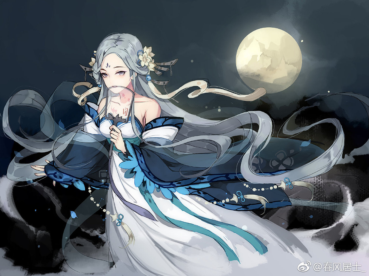 长发飘飘的小仙女（图ZMTQzNzE2MzA4） - 创作习作 - 站酷设计师春风居士_原创素材 - 站酷ZCOOL