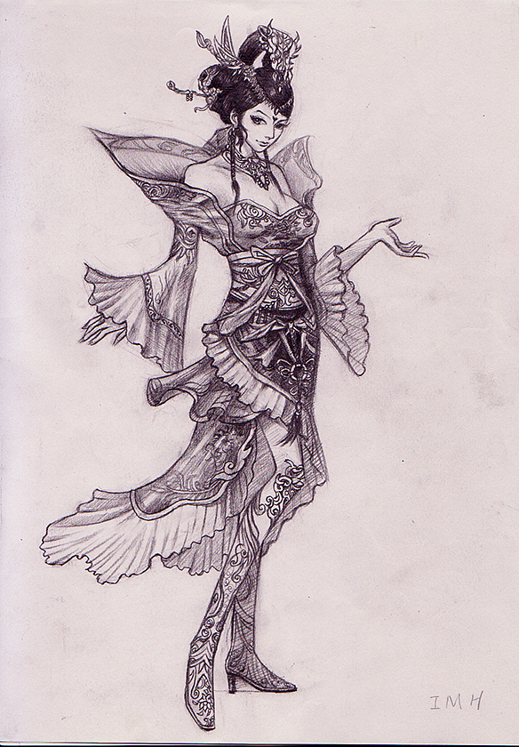 素描肖像游戏人物