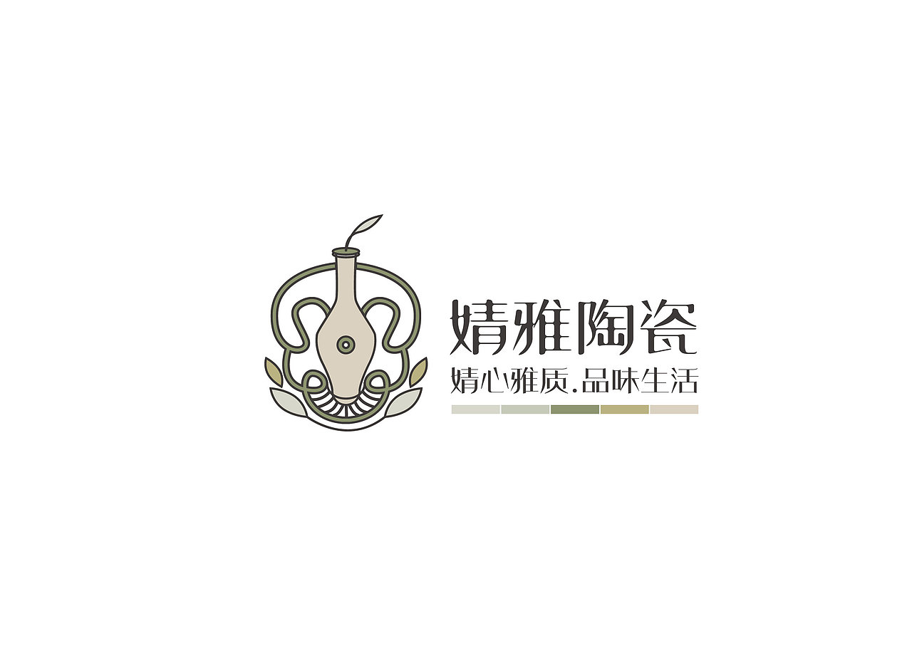 婧雅陶瓷-品牌logo设计（图ZMjI0ODg3MTY=） - Logo - 站酷设计师舟品牌原创素材 - 站酷ZCOOL