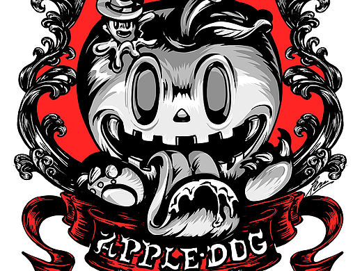 APPLE DOG——插画第2弹——装饰海报