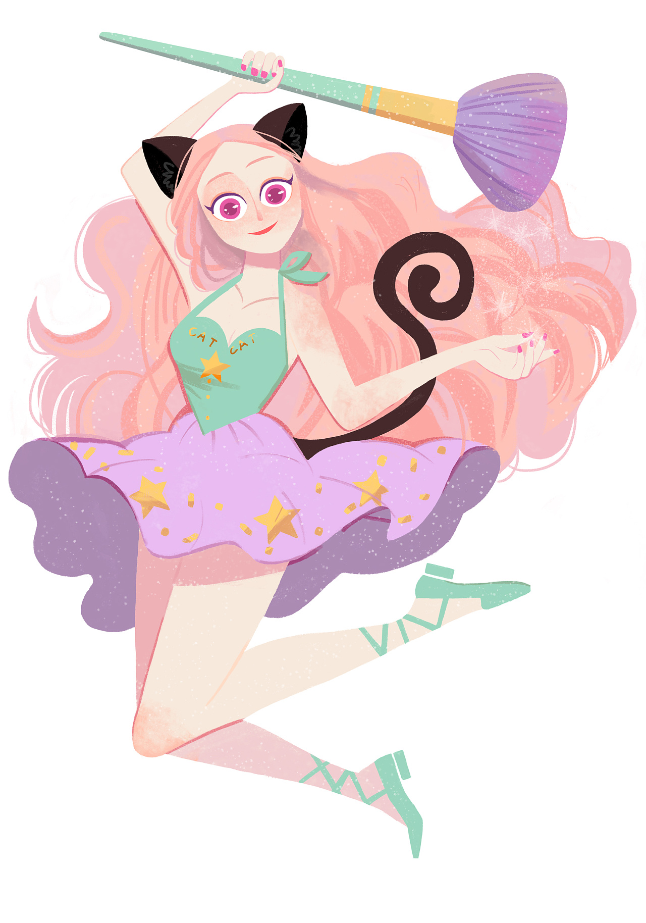 人物插画手绘 形体动态