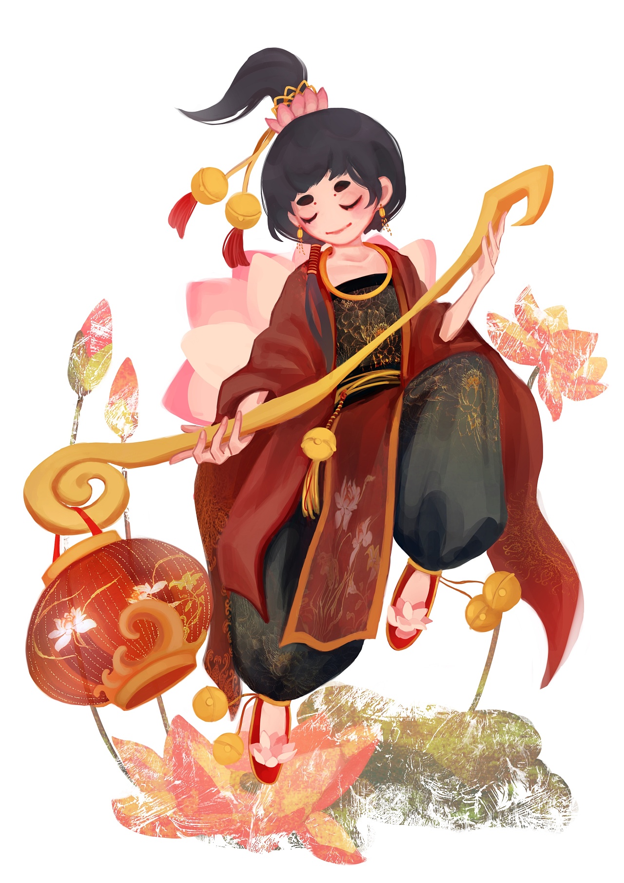 夜溪灵|平面|ip形象|巳画画 - 原创作品 - 站酷 (zcool)