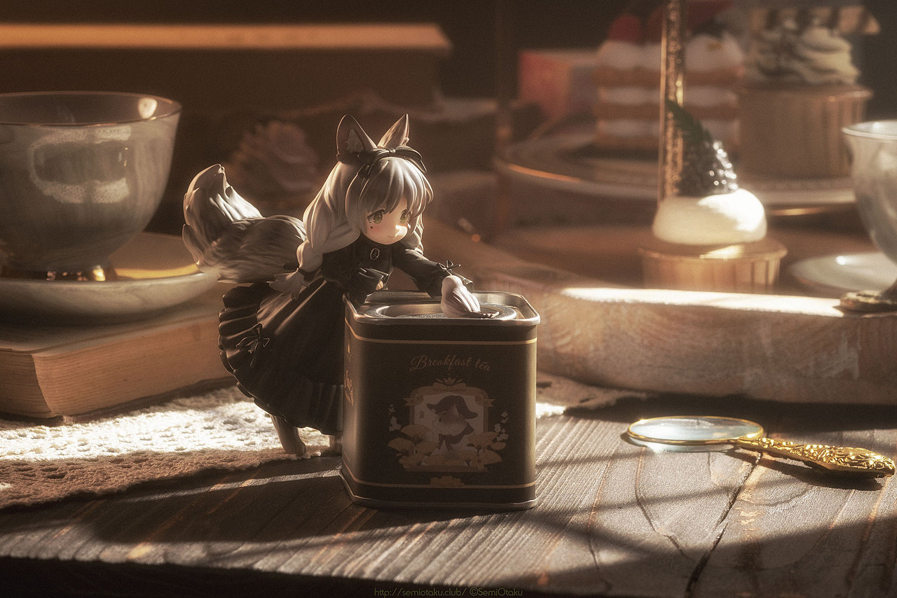 【手办摄影】核糖文化「茶会猫 狸花猫」