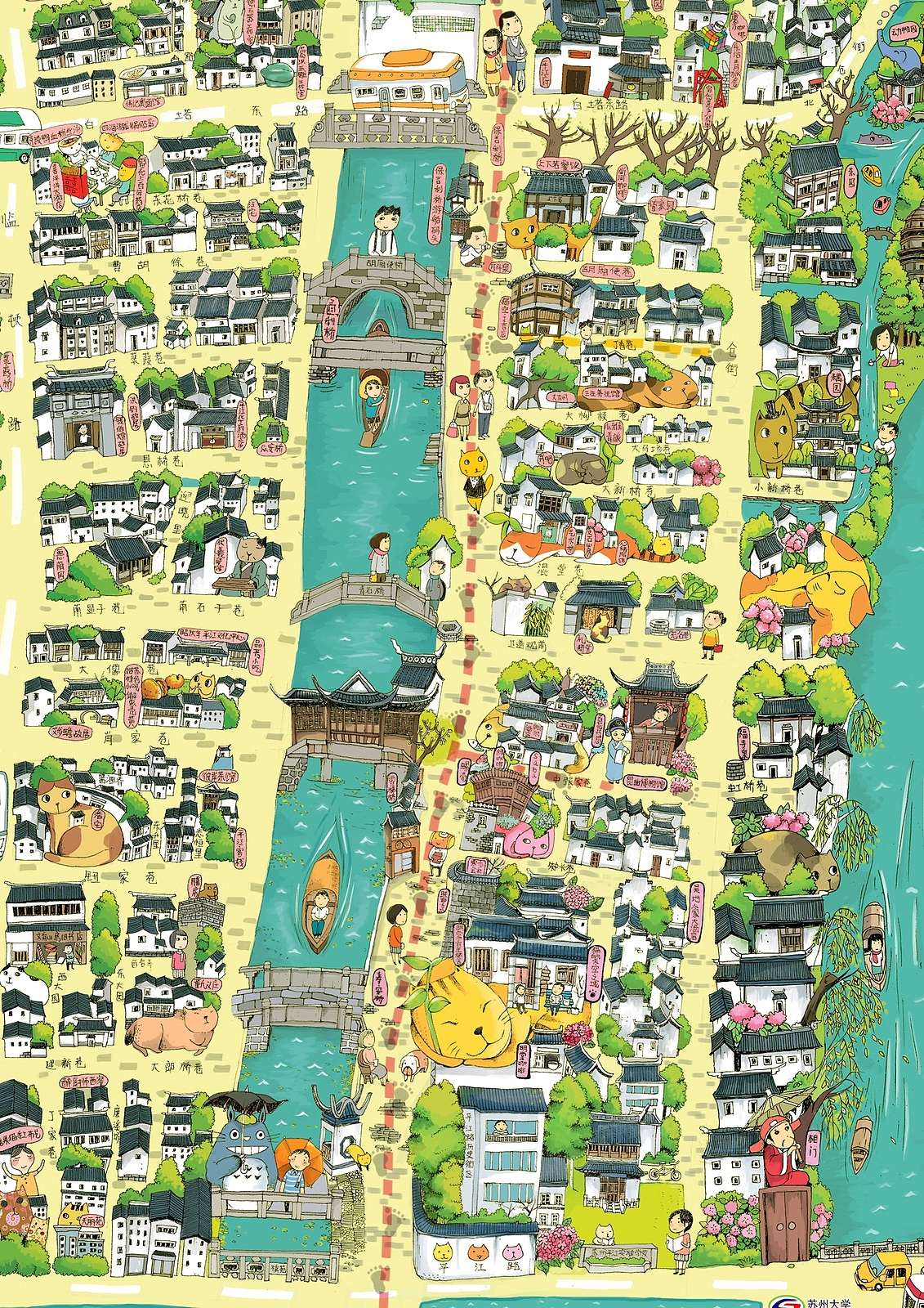 苏州手绘地图（图ZNDkyNTQ0NDg=） - 商业插画 - 站酷设计师miao9原创素材 - 站酷ZCOOL