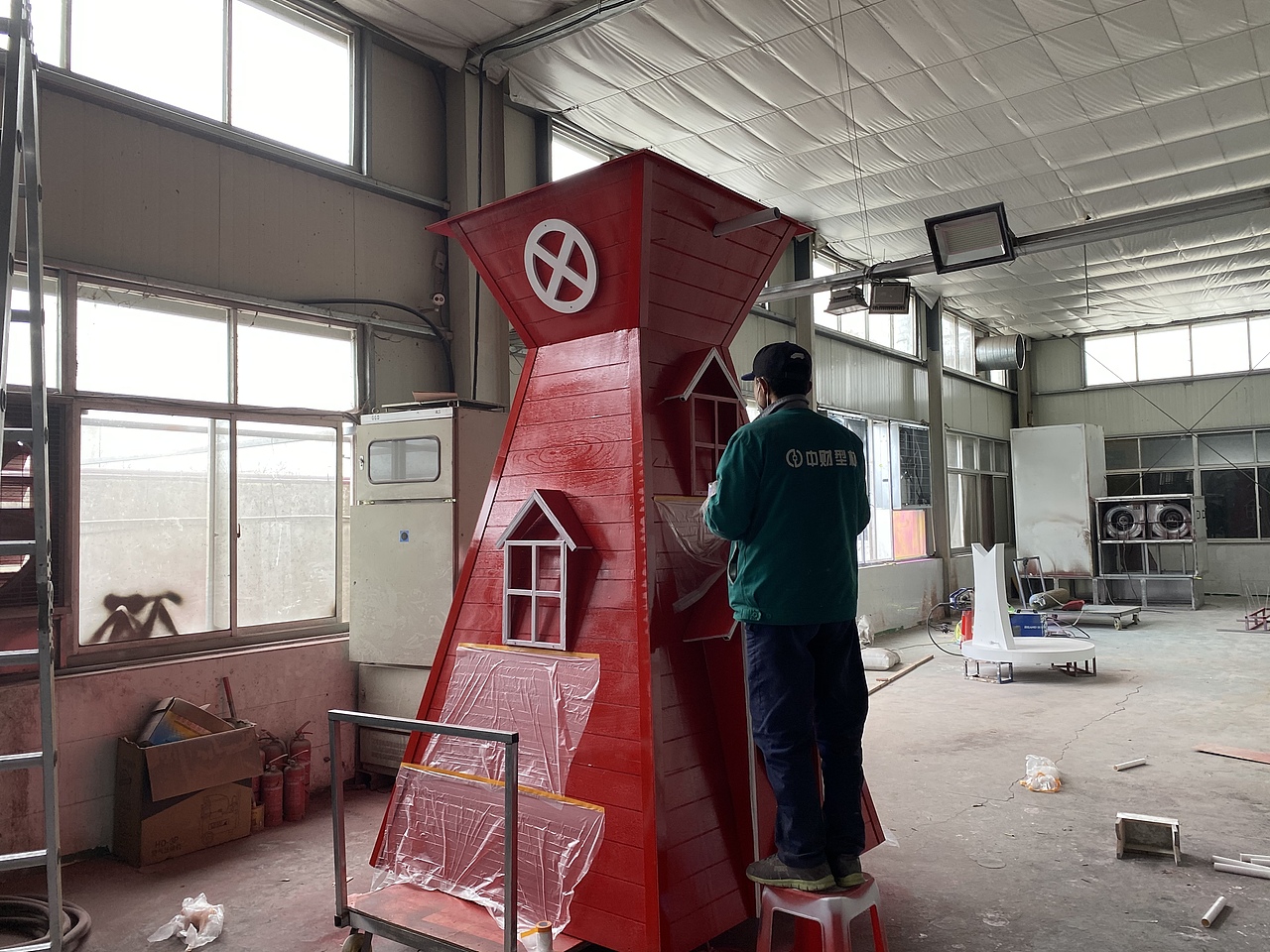 荷兰风车,景观风车制作,蚂蚁美陈