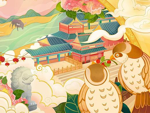 十五巧板|插画设计|儿童玩具|卡通形象|宫廷风