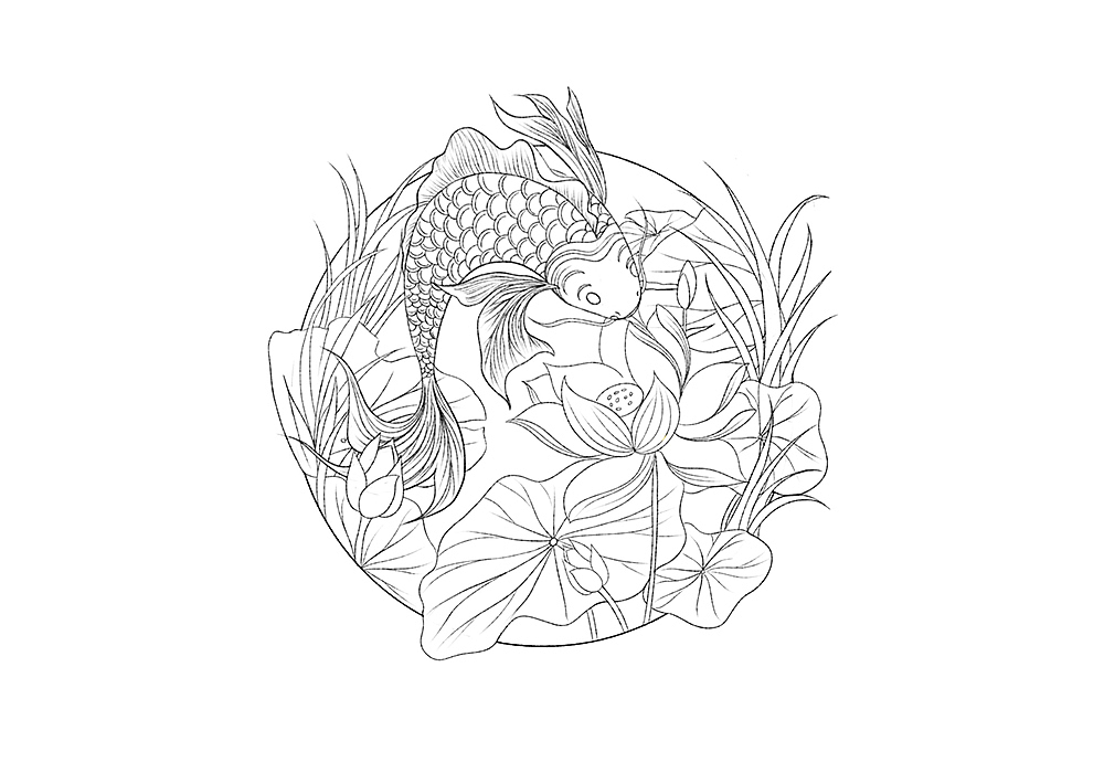 连年有余|插画|创作习作|youngis_原创作品-站酷zcool