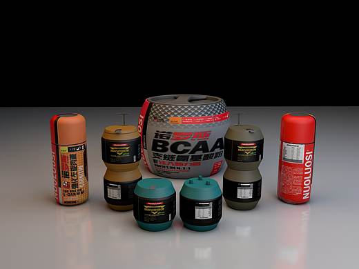 运动补剂器形包装设计