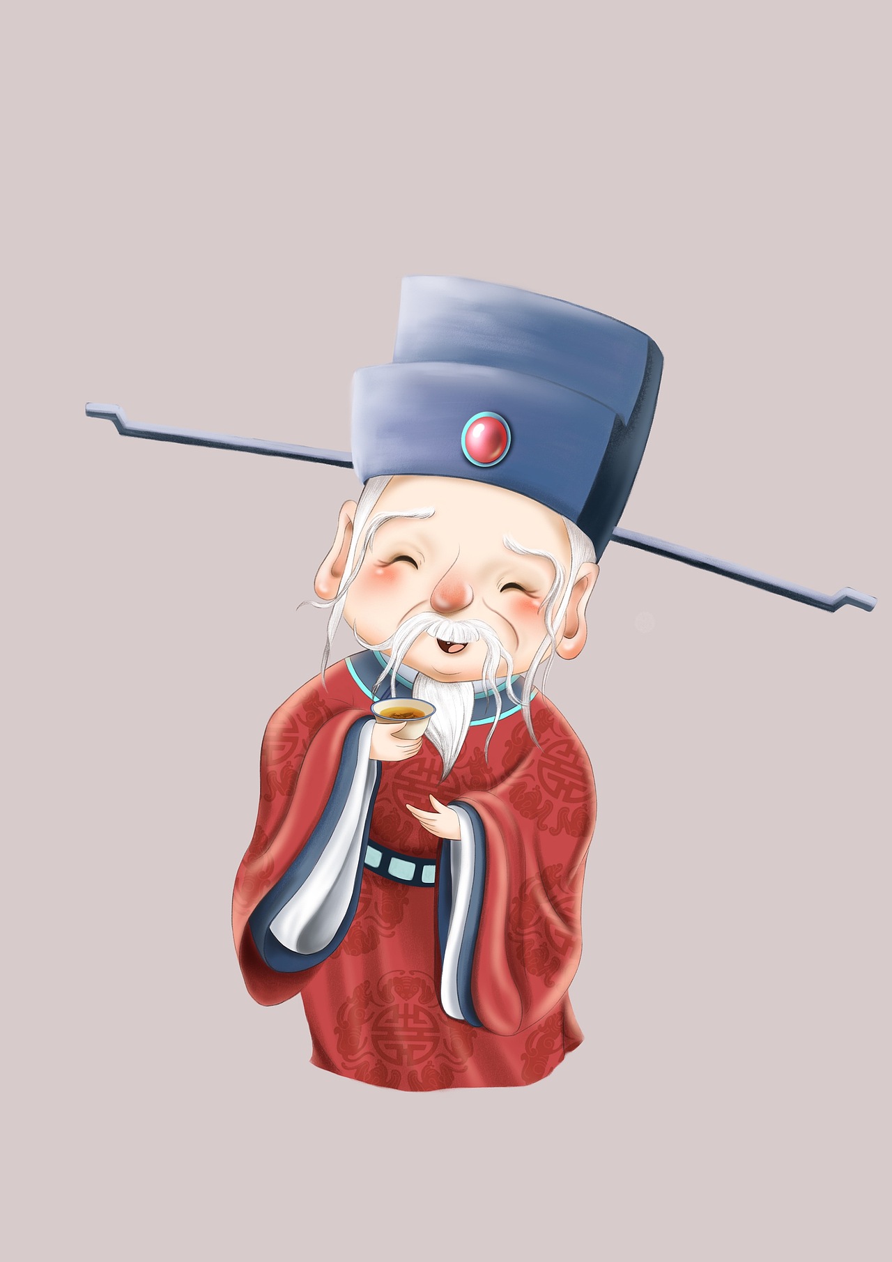 福星老头（图ZMjY3MDI5NDAw） - 商业插画 - 站酷设计师璟十月原创素材 - 站酷ZCOOL