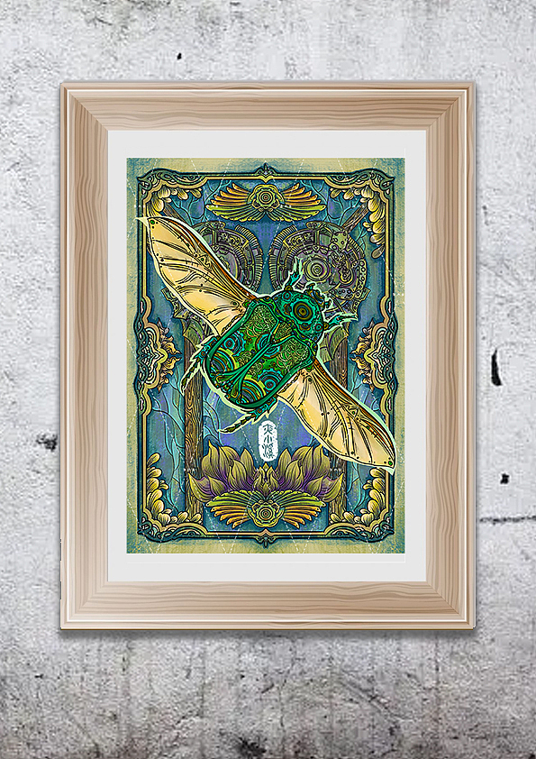 机械昆虫系列-金龟子！（图ZMzEzNTU4MDU2） - 艺术插画 - 站酷设计师夜小溪原创素材 - 站酷ZCOOL