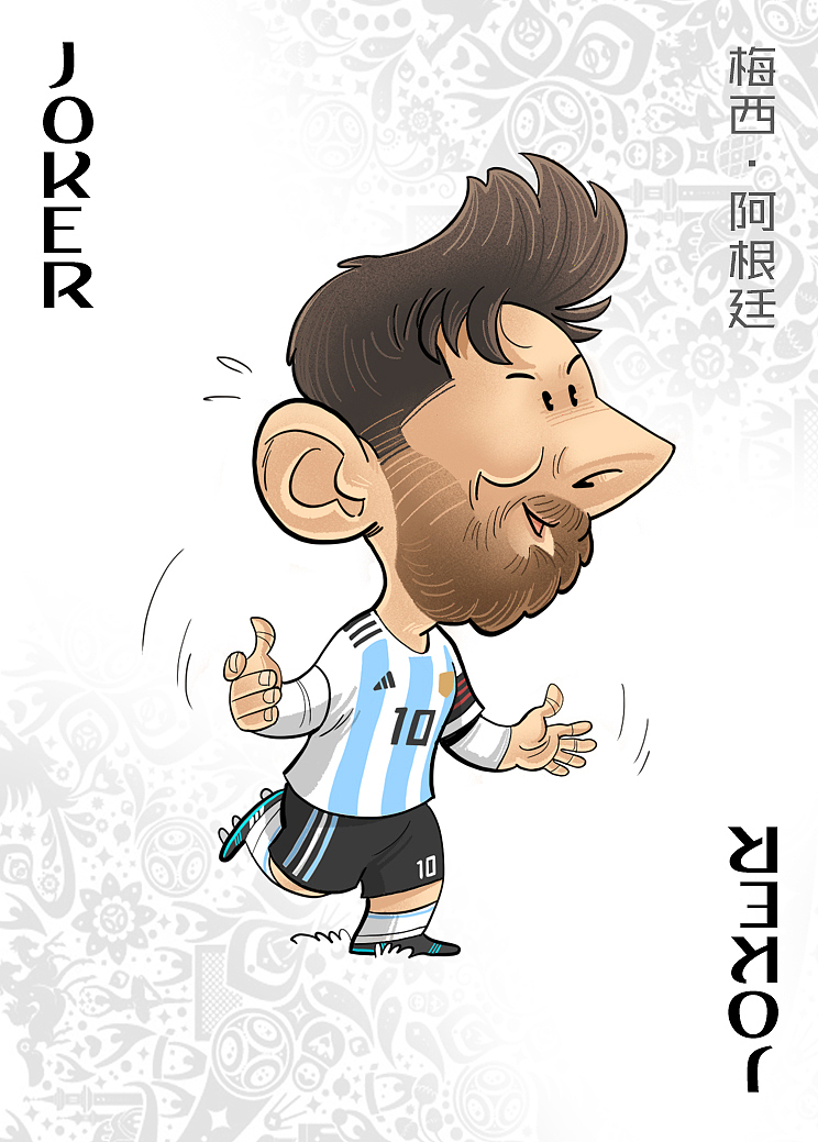 世界杯杯球星漫画扑克设计（图ZMTE5Mjg0MTky） - 商业插画 - 站酷设计师尚亚努扎伊原创素材 - 站酷ZCOOL