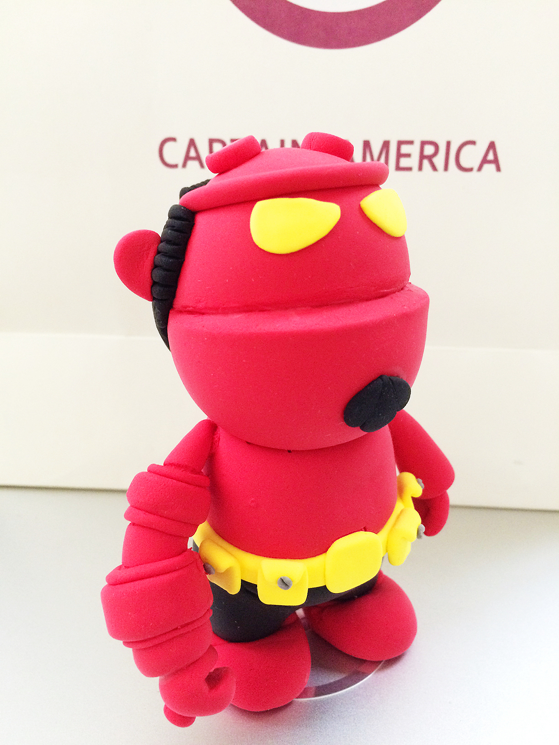 Hellboy 地狱男爵 纸粘土（图ZMzE4NTk2NDg=） - 手办/模玩 - 站酷设计师why兔原创素材 - 站酷ZCOOL