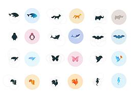 標(biāo)準(zhǔn)制圖練習(xí)-動(dòng)物logo