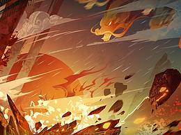 许久以前的动画背景