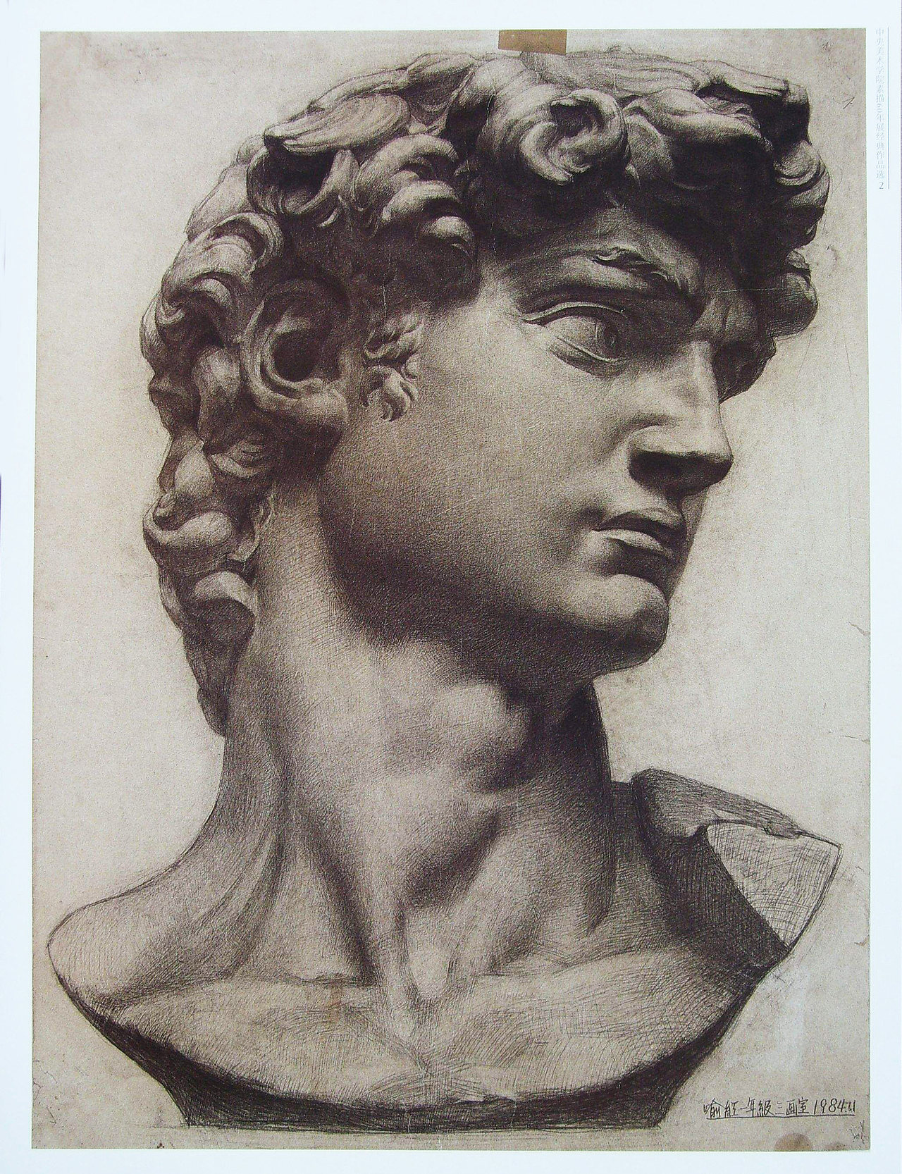 在之后的这些年里,我也看过不少画大卫的素描,甚至于照片,可始终还是