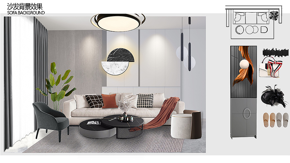 国际城2期A户型样板间软装设计方案（图ZMjM4NDg5OTQ0） - 家装设计 - 站酷设计师天津室内设计培训原创素材 - 站酷ZCOOL