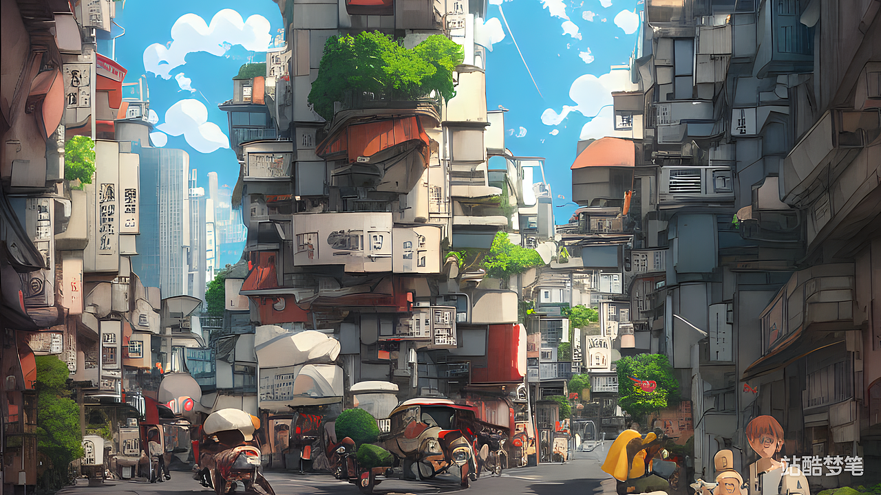 #站酷梦笔#街道