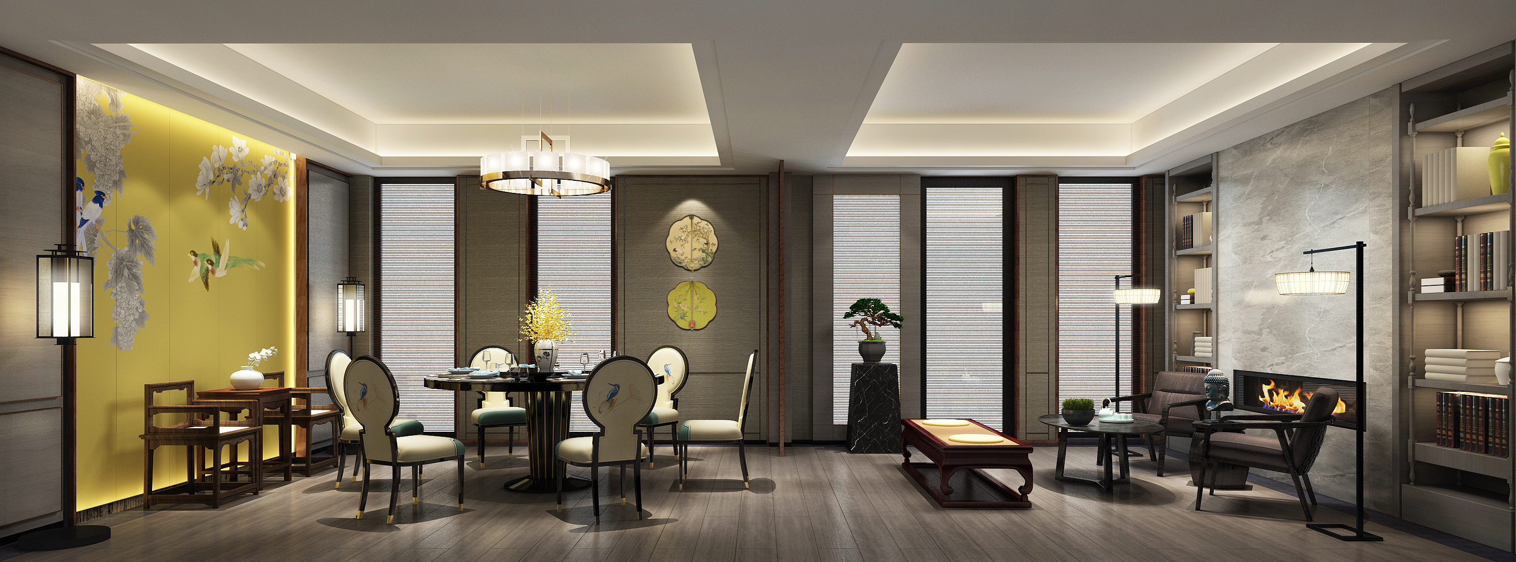 成都欧香小镇·七善堂会所新中式案例@仁物设计