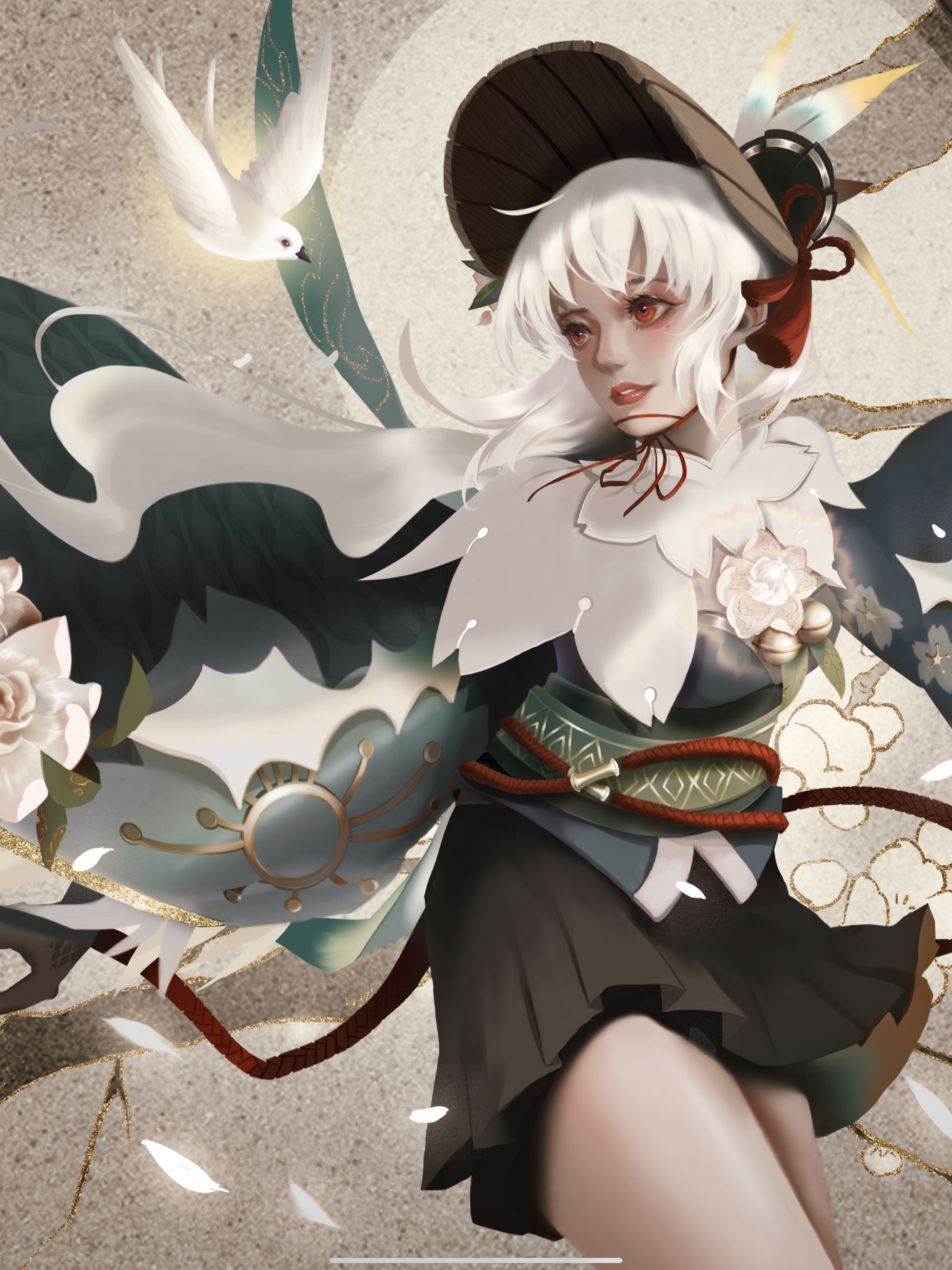 阴阳师-以津真天|插画|商业插画|红叶yh - 原创作品 - 站酷 (zcool)