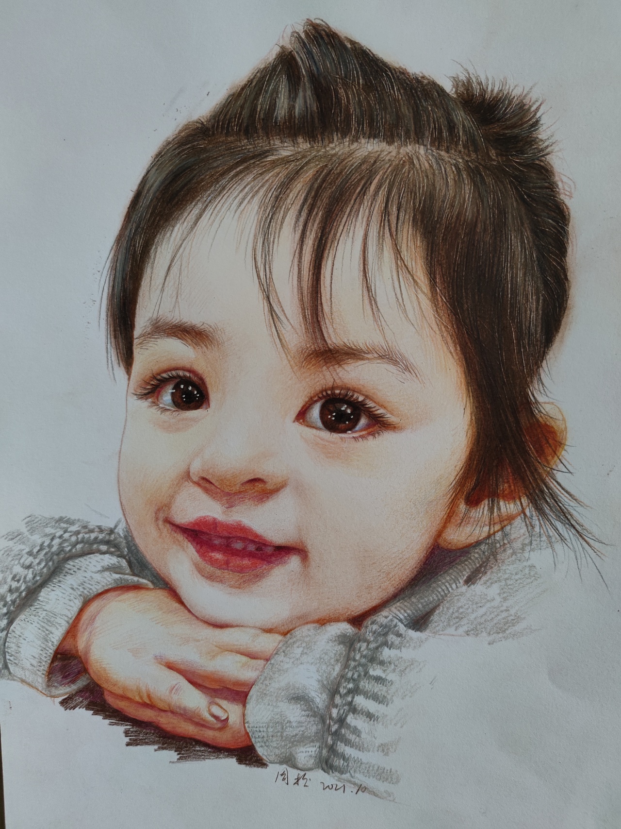 彩铅肖像