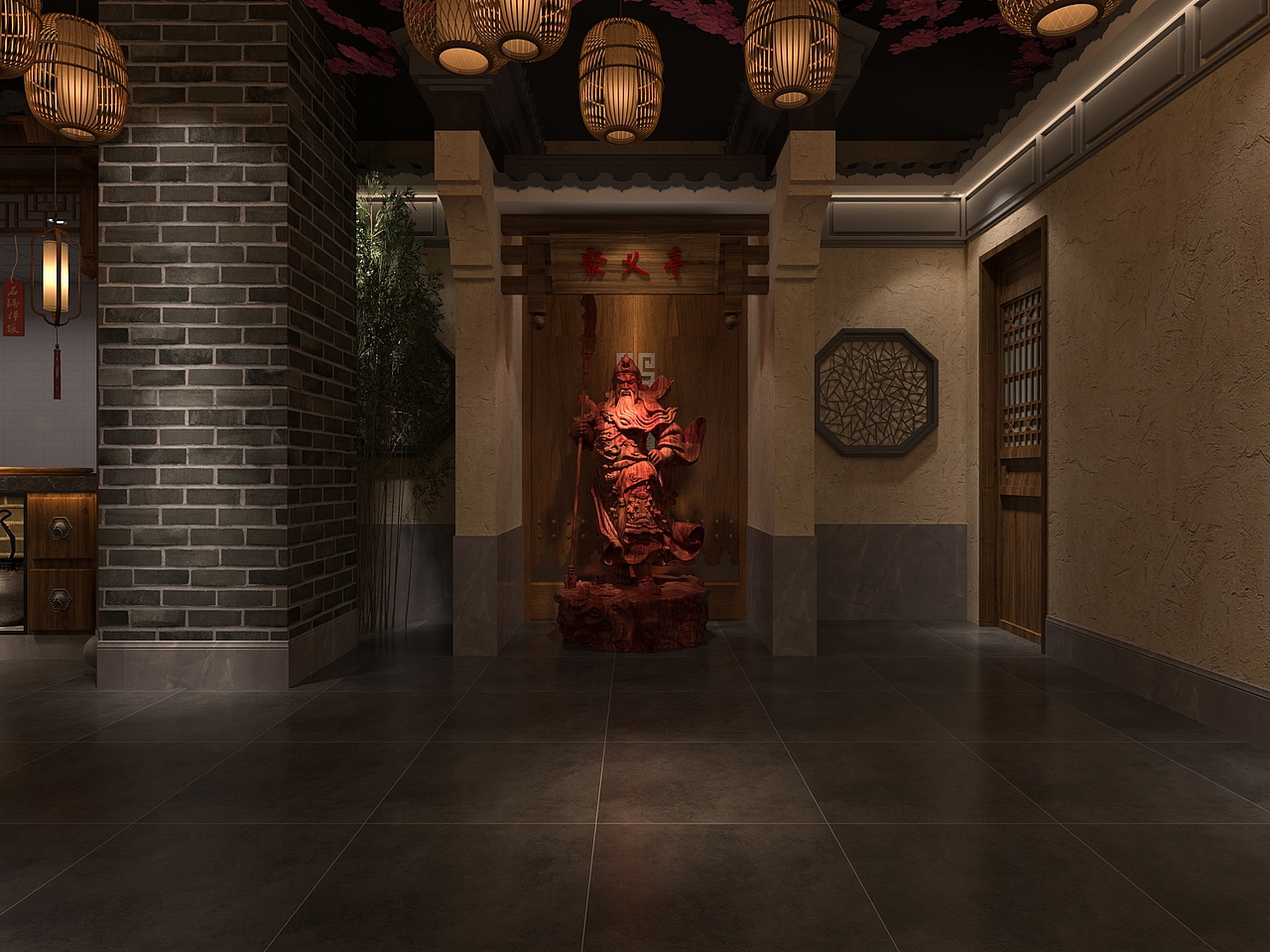 中式风格餐厅饭店的设计 陈超（图ZMTg4NDgzODUy） - 家装设计 - 站酷设计师陈超设计原创素材 - 站酷ZCOOL