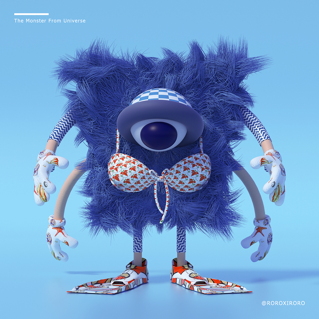 来自外星的小毛怪（图ZMjMzNzMyNjY0） - 人物/生物 - 站酷设计师ROROXIRORO原创素材 - 站酷ZCOOL