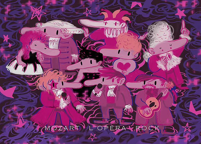 摇滚莫扎特 徽章设计 by NR.57（图ZMjMyMjI3MTky） - 艺术插画 - 站酷设计师number57原创素材 - 站酷ZCOOL