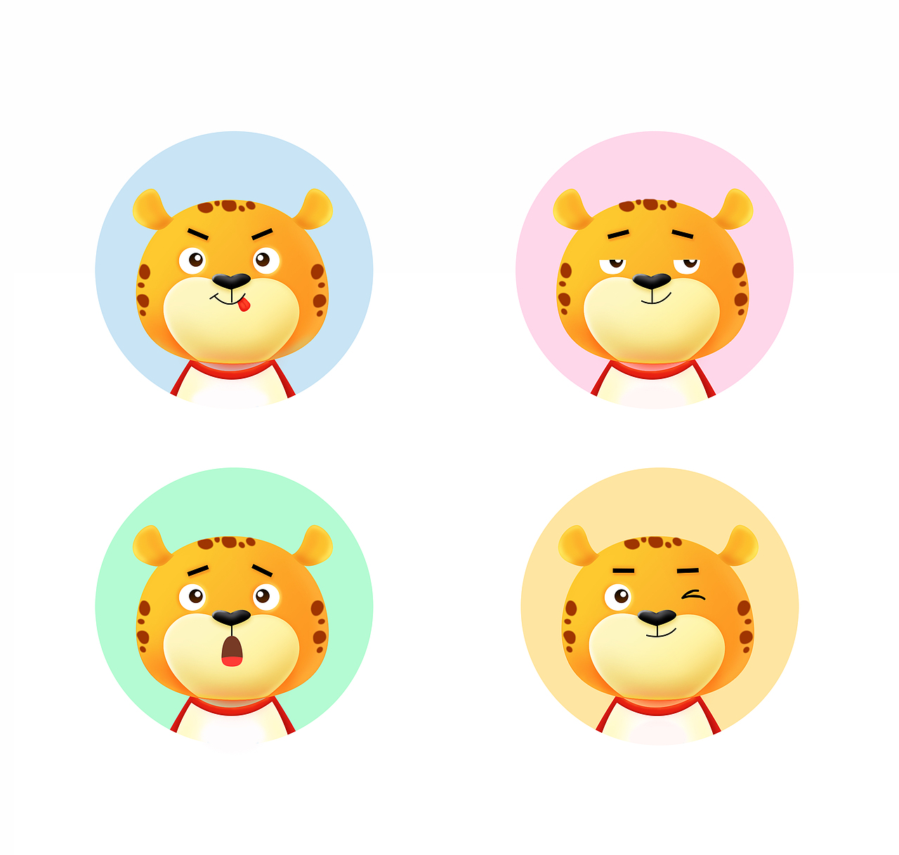 闪电豹cfa卡通吉祥物