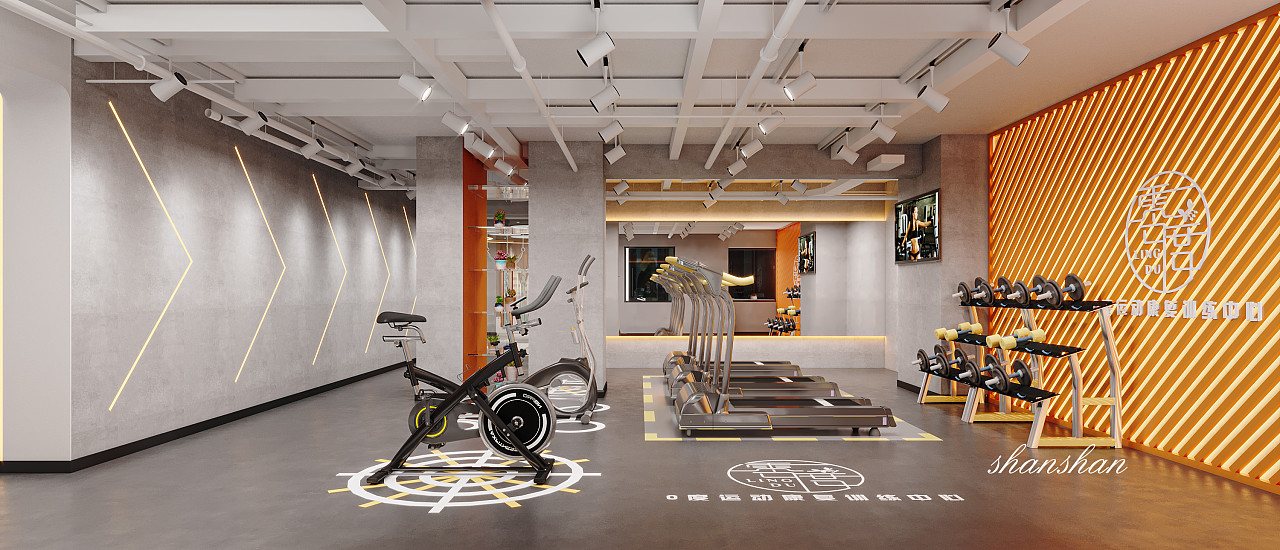 零度运动康复训练中心--普拉提健身房|空间|商业空间设计|姗姗