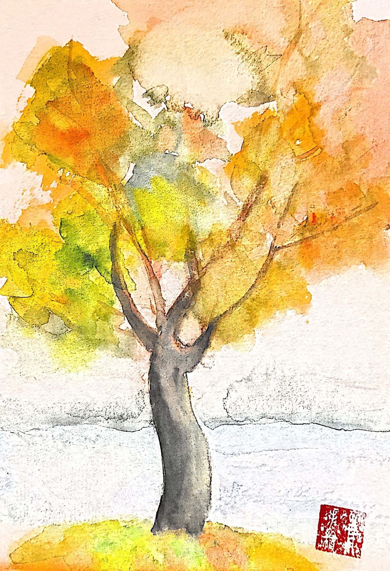 原创水彩插画作品