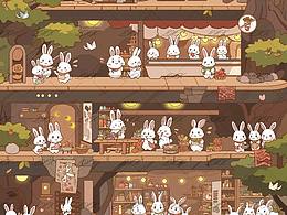 周末休假的兔兔们(¯▽¯)/♫•