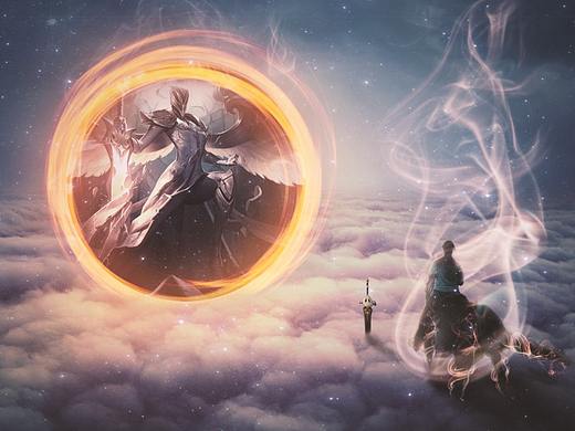 空中游戏CG场景创意合成设计