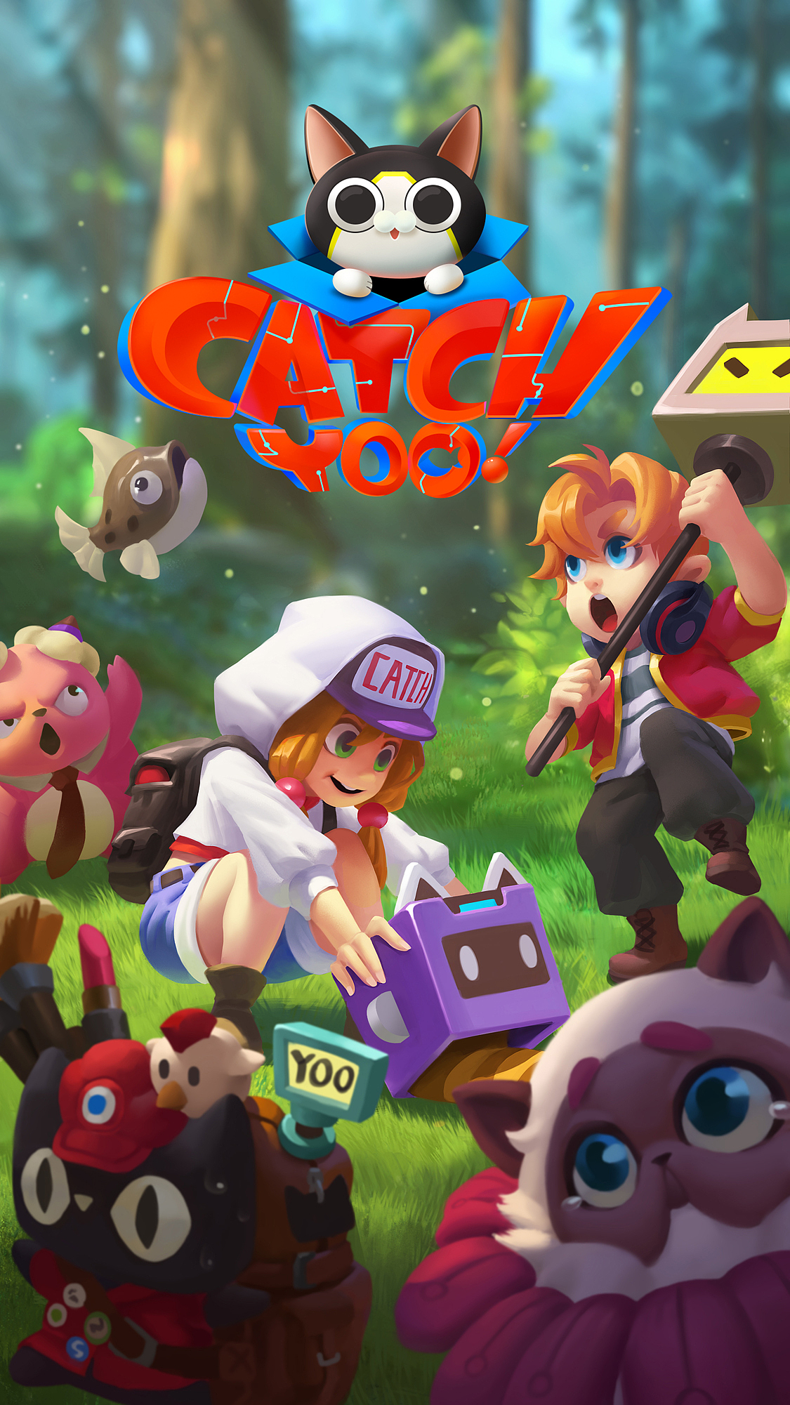 Catch YOO！双十一登陆图（图ZOTY2MDM5MDg=） - 商业插画 - 站酷设计师疯景原创素材 - 站酷ZCOOL