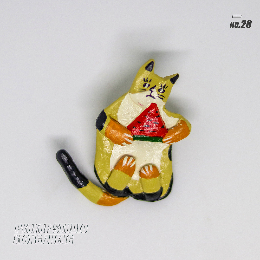 吸猫重度患者——粘土猫咪