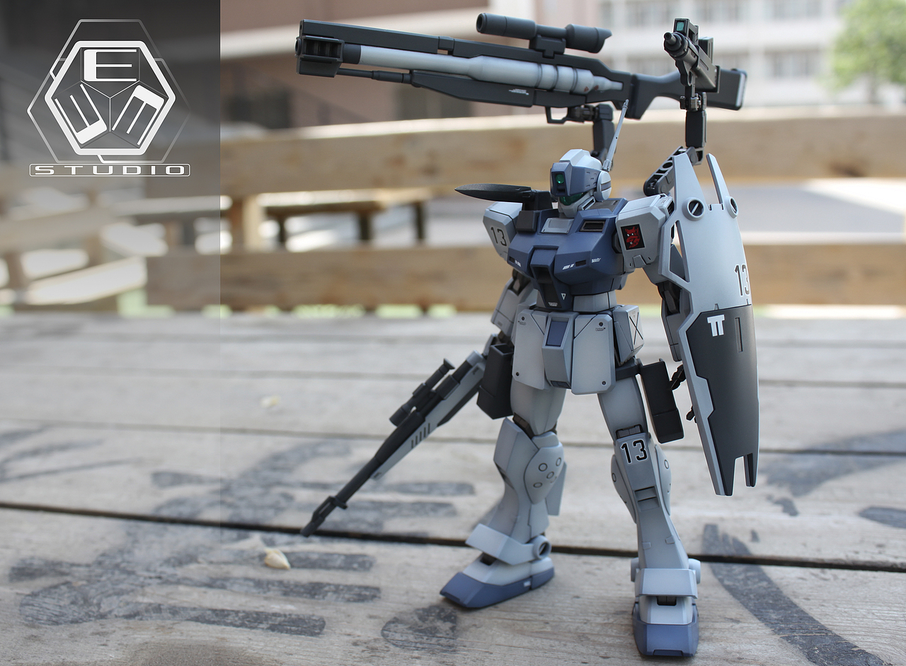 HG狙击型吉姆 白狗 高达模型（图ZMTU5NzI5MDI4） - 手办/模玩 - 站酷设计师EEENNMWWWW原创素材 - 站酷ZCOOL